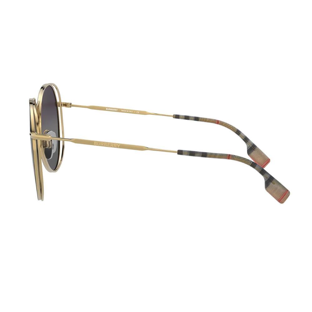 NEW BURBERRY be3105 sunglasses in gold and black - Picture 2 of 3